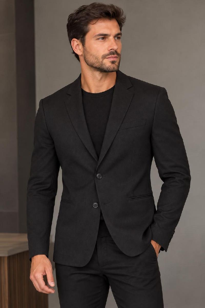 Foto do produto  Blaser Masc. Six One Slim Fit Preto