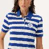 Foto do produto Blusa Deliz Linha Polo Azul/off White