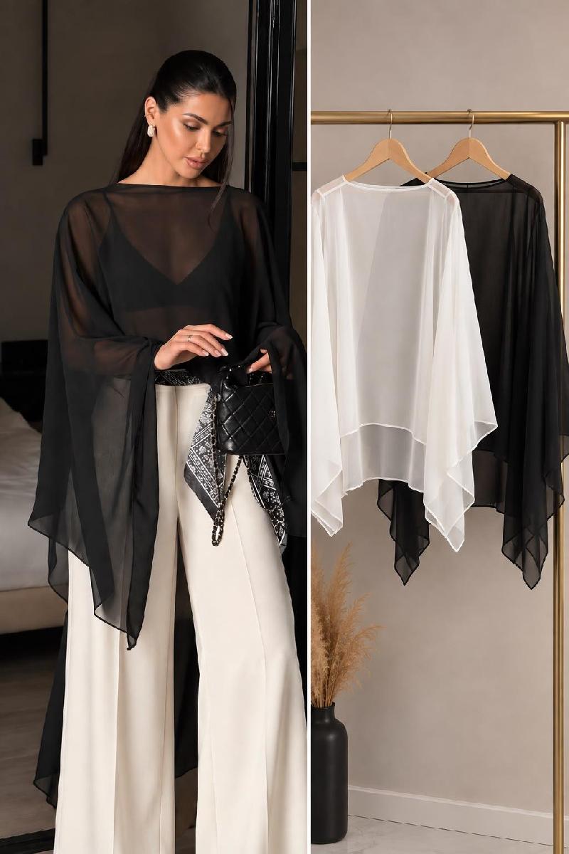 Foto do produto  Blusa Unicorn Solta Transparente Preto