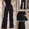 Foto do produto Calça Alfaiataria Fe Ouzzare Wide Leg Preto