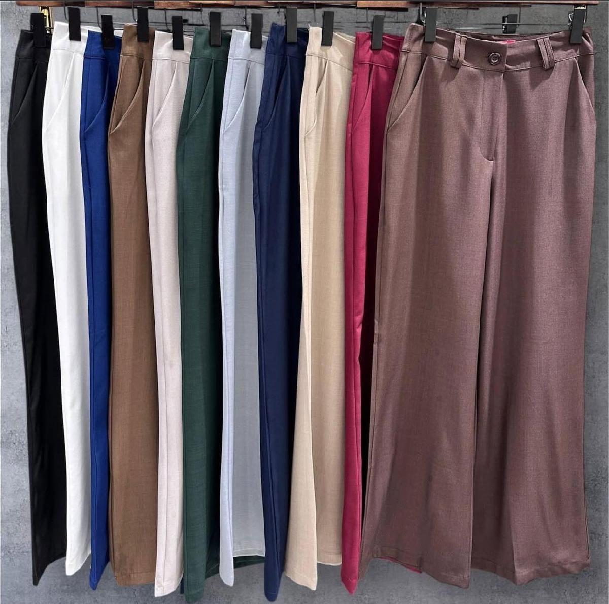Foto do produto Calça Alfaiataria Fe V. Mts Café V2182026 Wide Leg Café