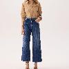 Foto do produto Calça Fem Deliz Ambar Cropped Jeans Medio