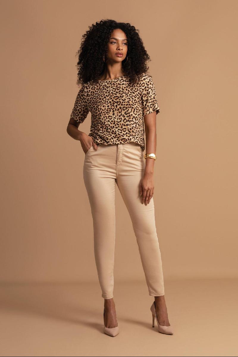 Foto do produto  Calça Fem Deliz Bege Bege