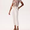 Foto do produto Calça Fem Deliz  Cinto Agata Off White
