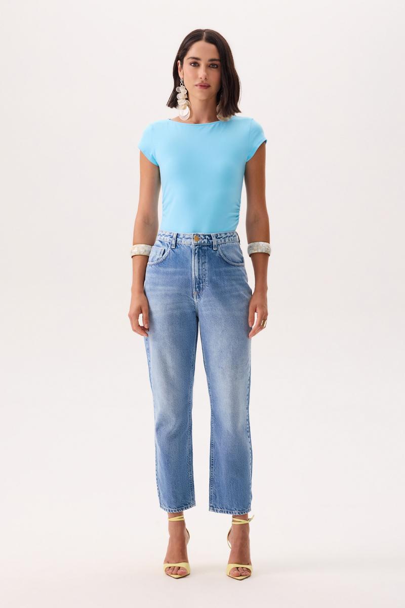 Foto do produto  Calça Fem Deliz Cropped Agata Jeans