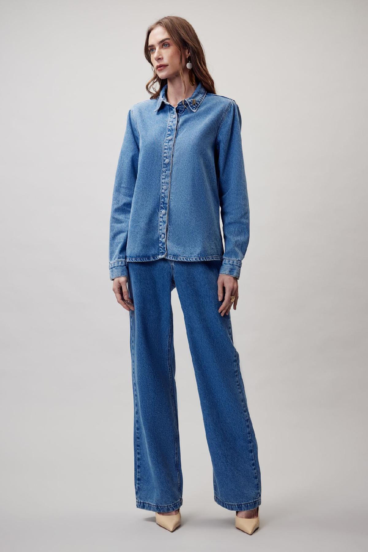 Foto do produto Calça Fem Deliz Jeans Jeans