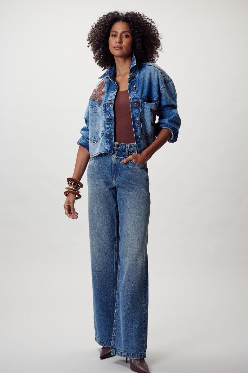 Foto do produto  Calça Fem Deliz Jeans Jeans