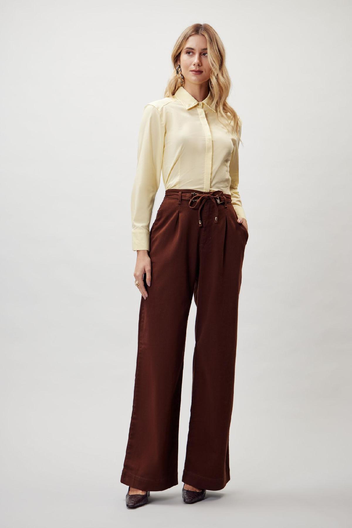Foto do produto Calça Fem Deliz Marrom Marrom