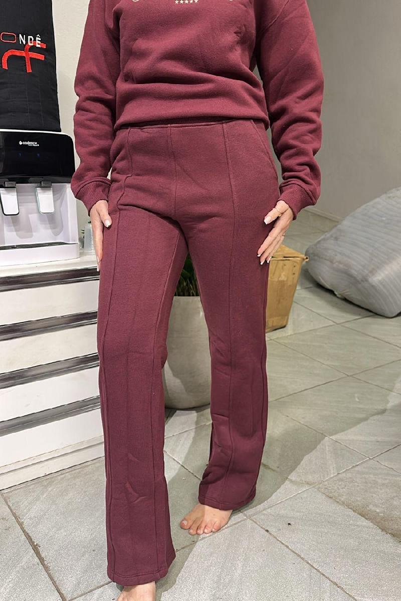 Foto do produto  Calça Fem Deliz Vinho Intens Vinho Intenso