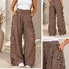 Foto do produto Calça Fem Eagle Rock Renda Pantalona Marrom