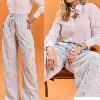 Foto do produto Calça Fem Six One Tecido Pantalona Listras