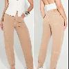 Foto do produto Calça Fem Teezz Cargo Carrot Creme