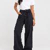 Foto do produto Calça Fem Teezz Hot Pants Wide Leg Preto