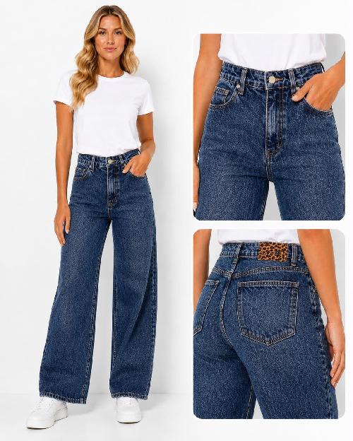 Foto do produto  Calça Fem Teezz Wide Leg Jeans