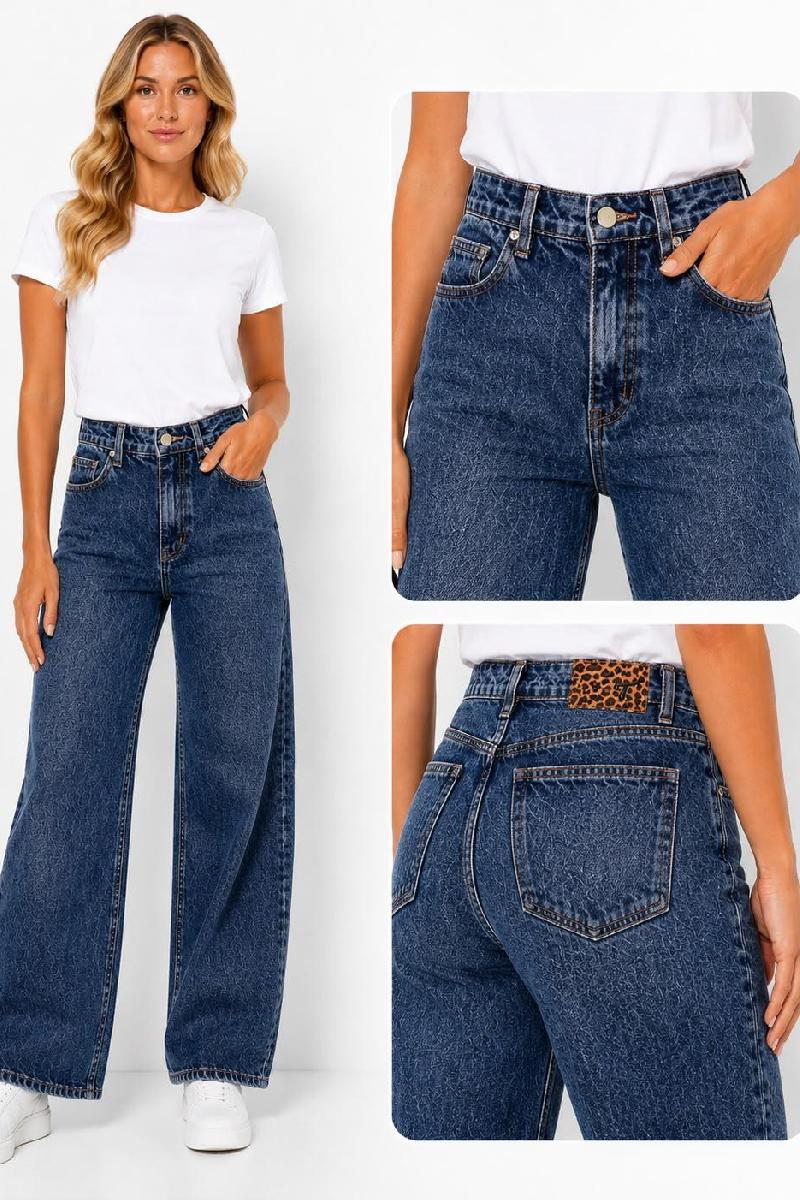 Foto do produto  Calça Fem Teezz Wide Leg Jeans