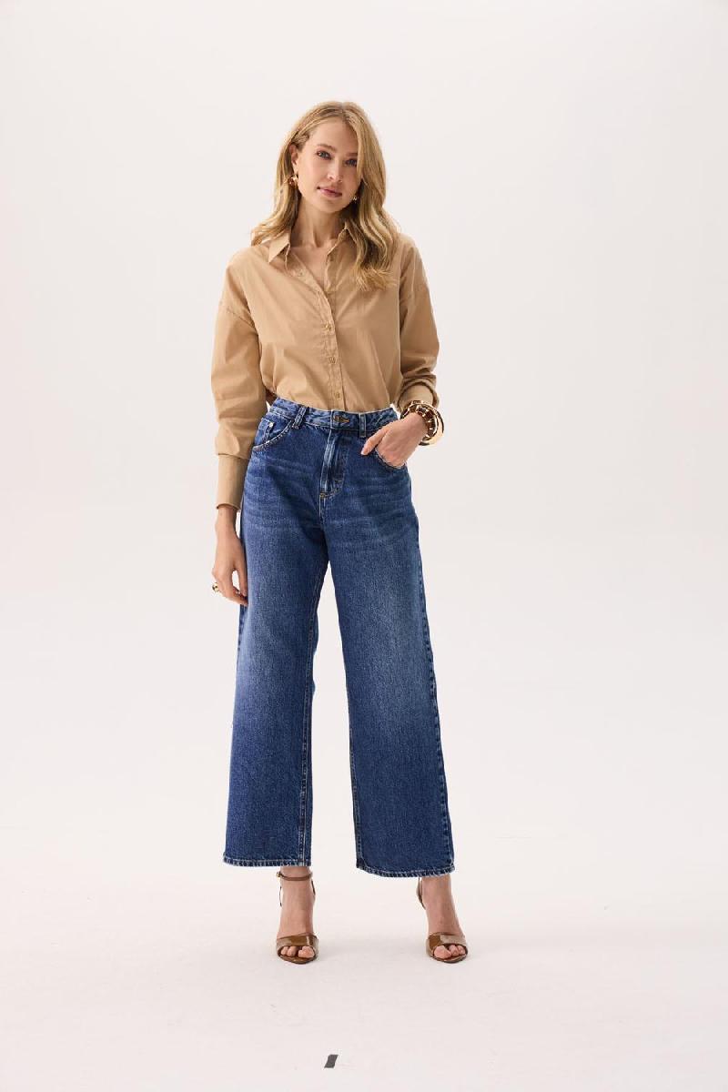 Foto do produto  Camisa Fem. Deliz  F67962 Over Bege Mostarda