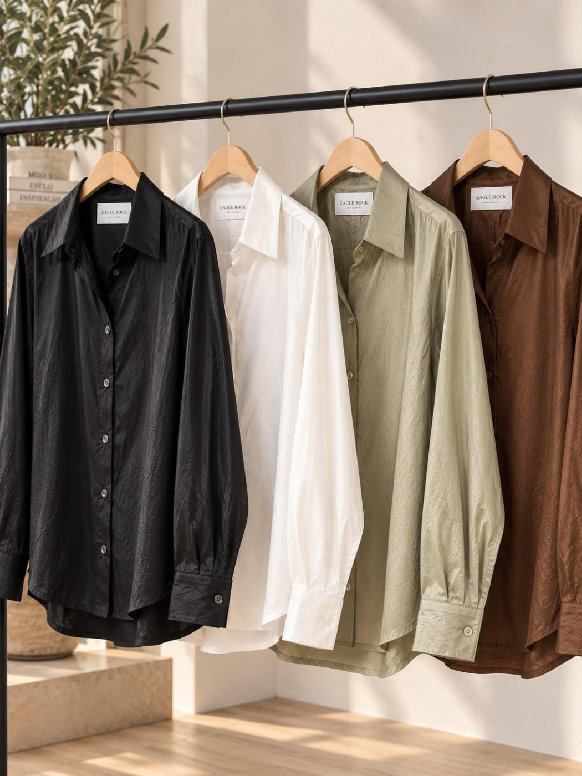 Foto do produto Camisa Fem. Eagle Rock Manga Longa Basica  Café