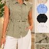 Foto do produto Camisa Fem. Epifani Cinto Regata  Off White
