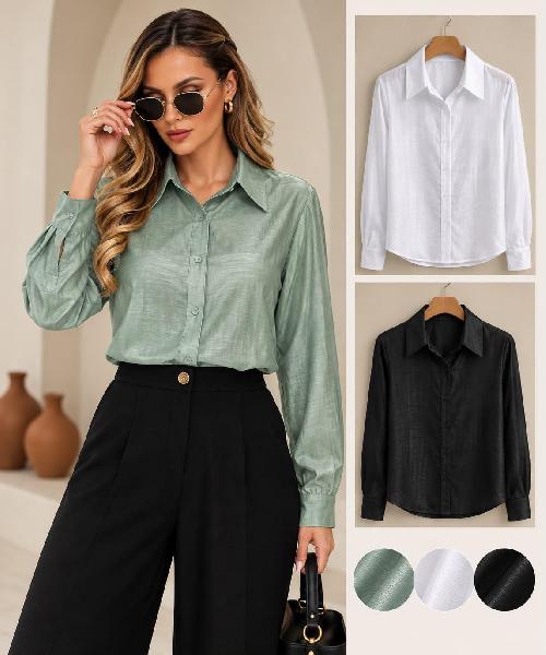 Foto do produto  Camisa Fem. Espaço Virtual Viscose  Branco