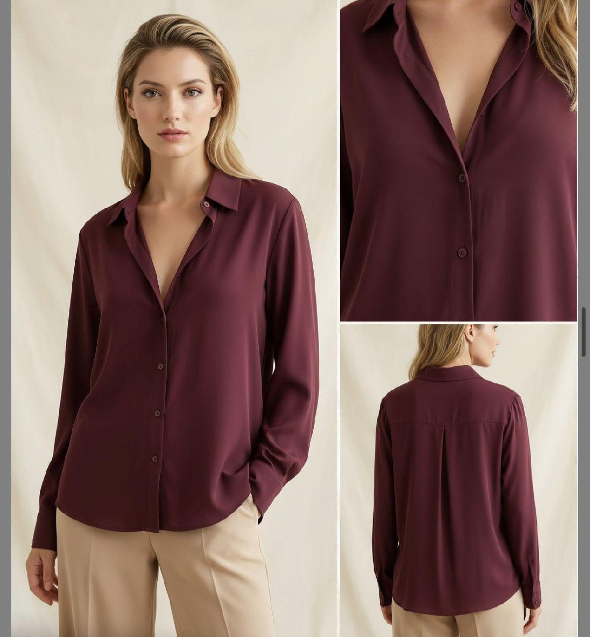 Foto do produto Camisa Fem. Pelini Marsala Marsala