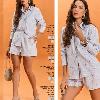 Foto do produto Camisa Fem. Six One Manga Longa Listras