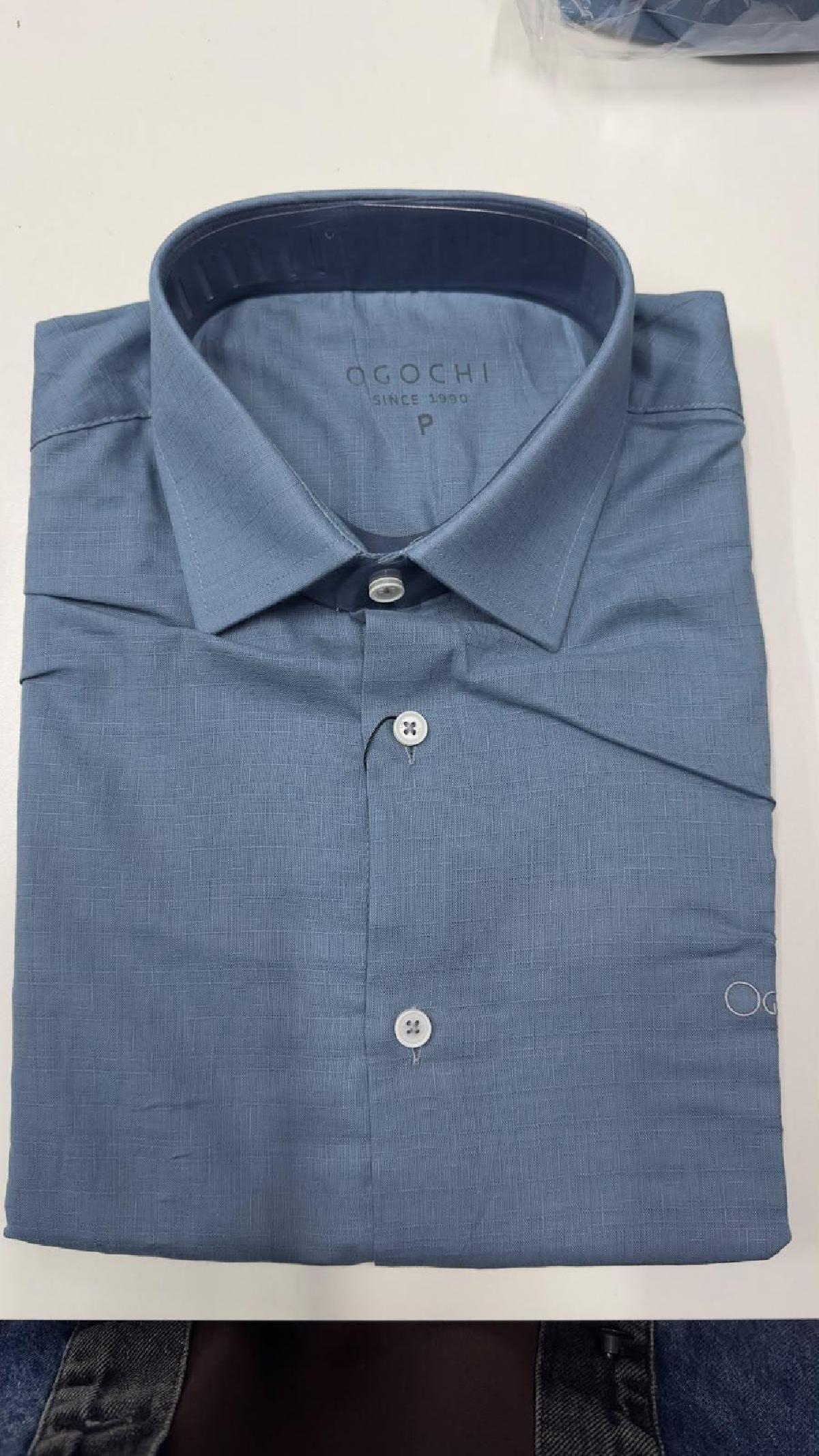 Foto do produto Camisa Masc. Ogochi Slim Social Azul Claro