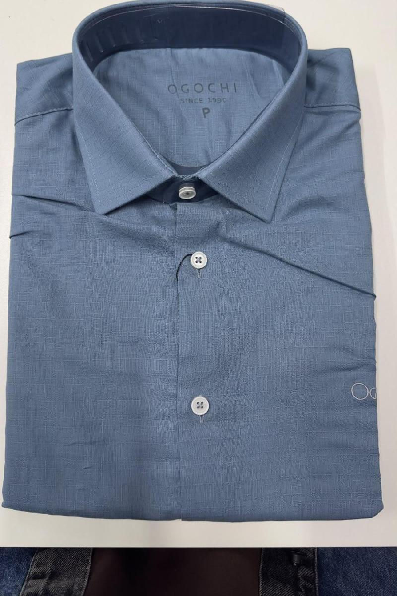Foto do produto  Camisa Masc. Ogochi Slim Social Azul Claro
