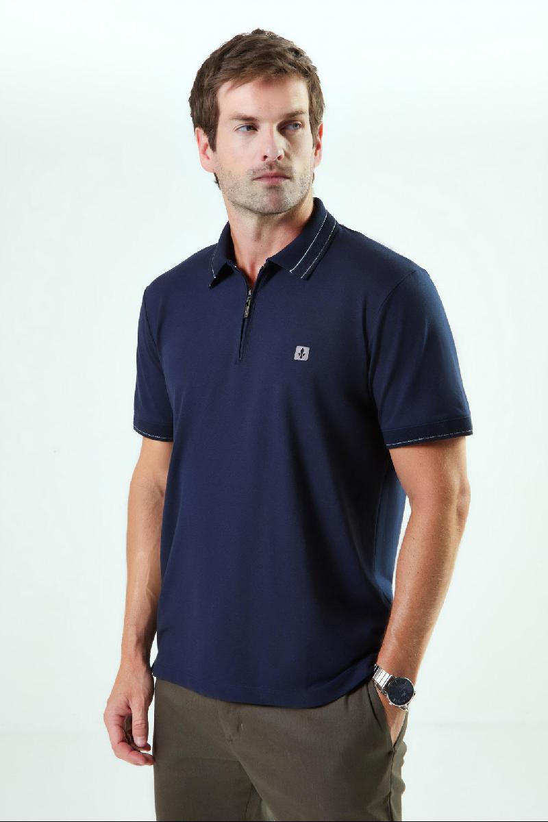 Foto do produto  Camisa Polo Deliz Ziper Basica Preto
