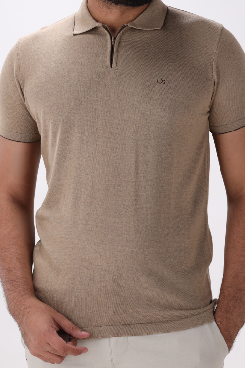 Foto do produto  Camisa Polo Ogochi Casual Slim Caqui