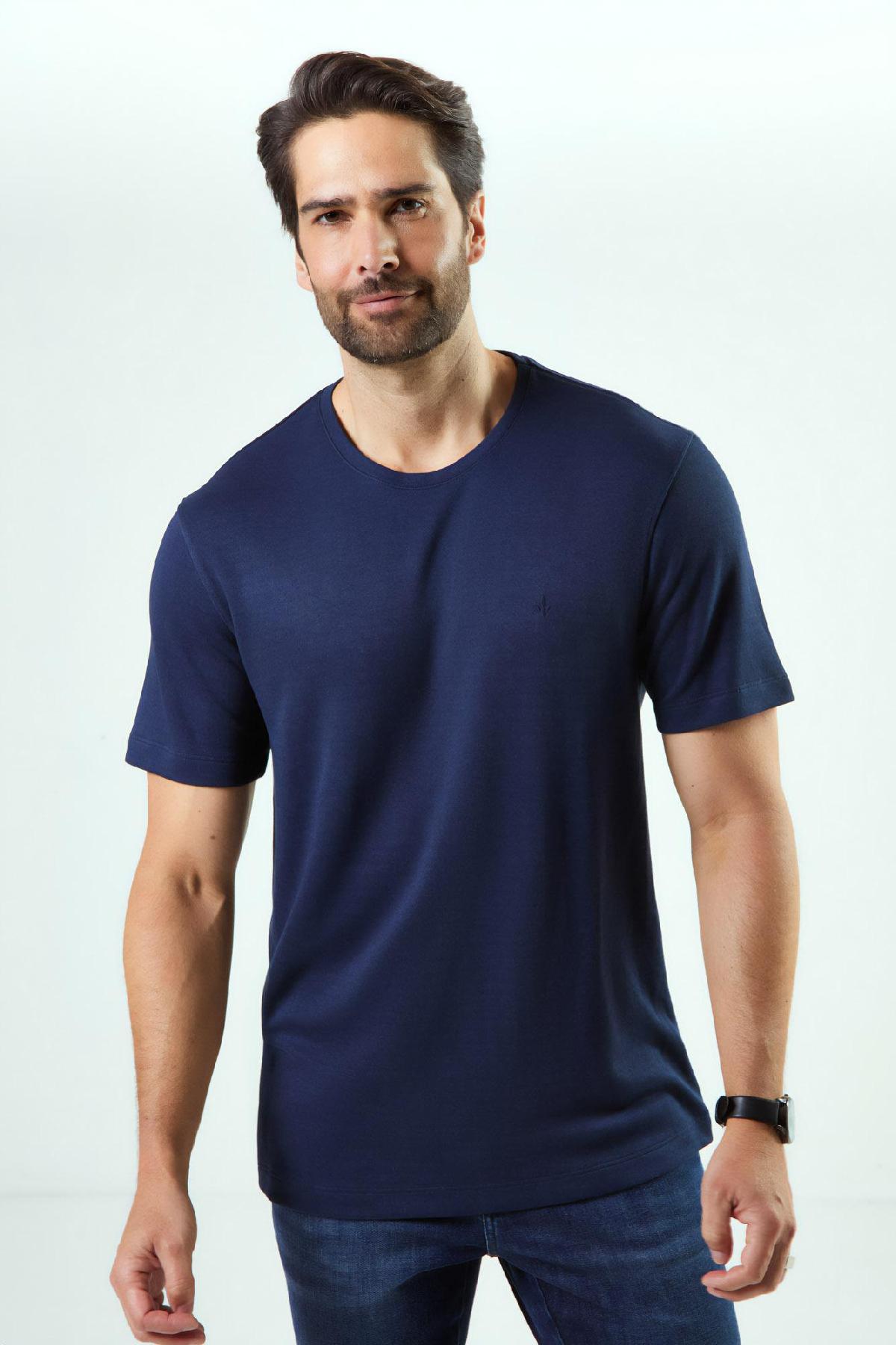 Foto do produto Camiseta Deliz Regular Select Marinho Naval