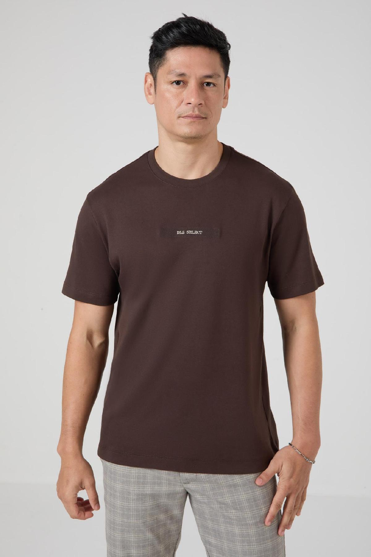 Foto do produto Camiseta Deliz Regular Select Marrom Pinha