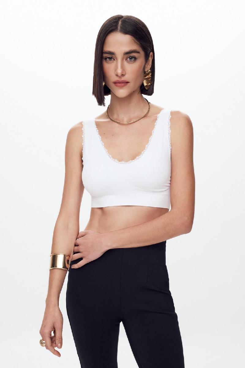 Foto do produto  Cropped Deliz Branco F6i0012026 Bojo Branco