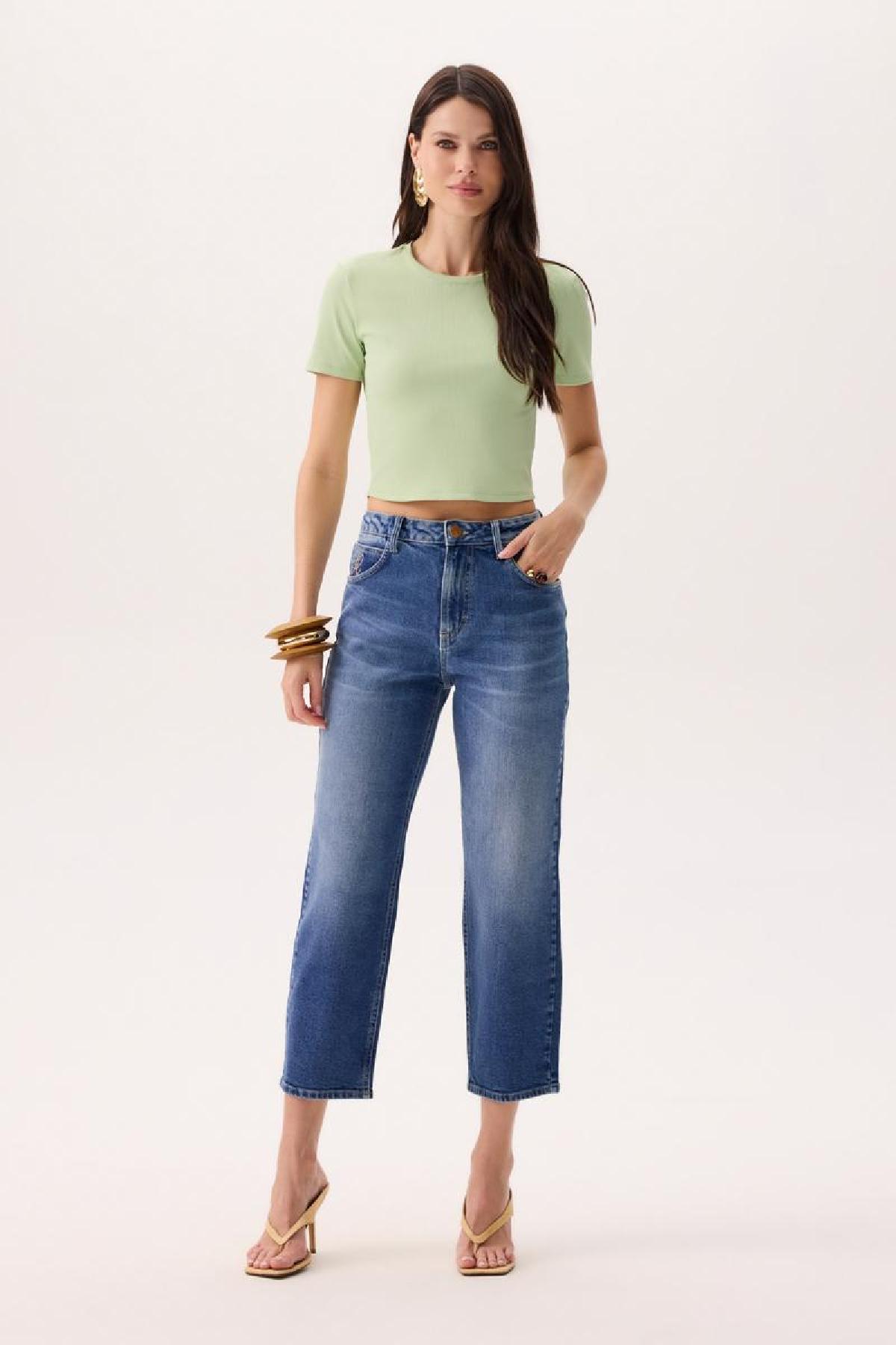 Foto do produto Cropped Deliz Justo Off White
