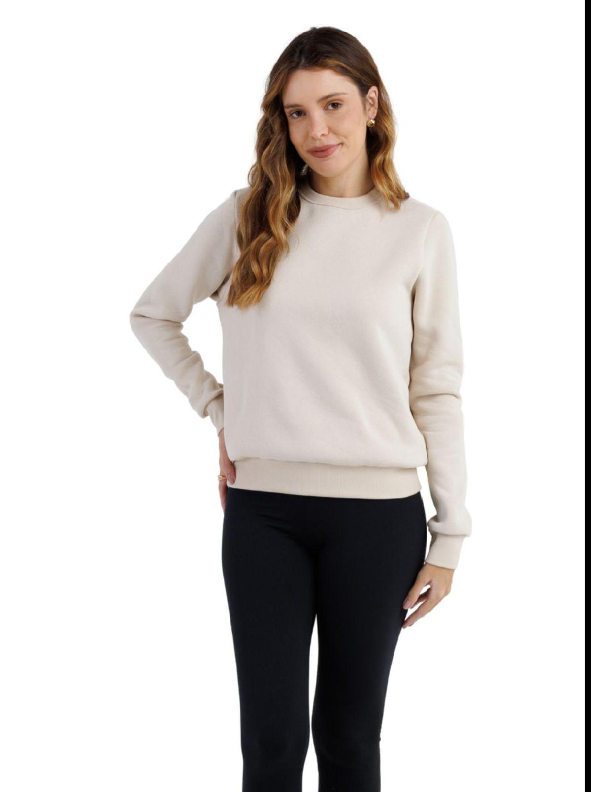 Foto do produto Moletom Fem. Linha Leve Preto Preto