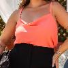 Foto do produto Regata Fem. Maria Francia Gola Boba Alcinha Preto