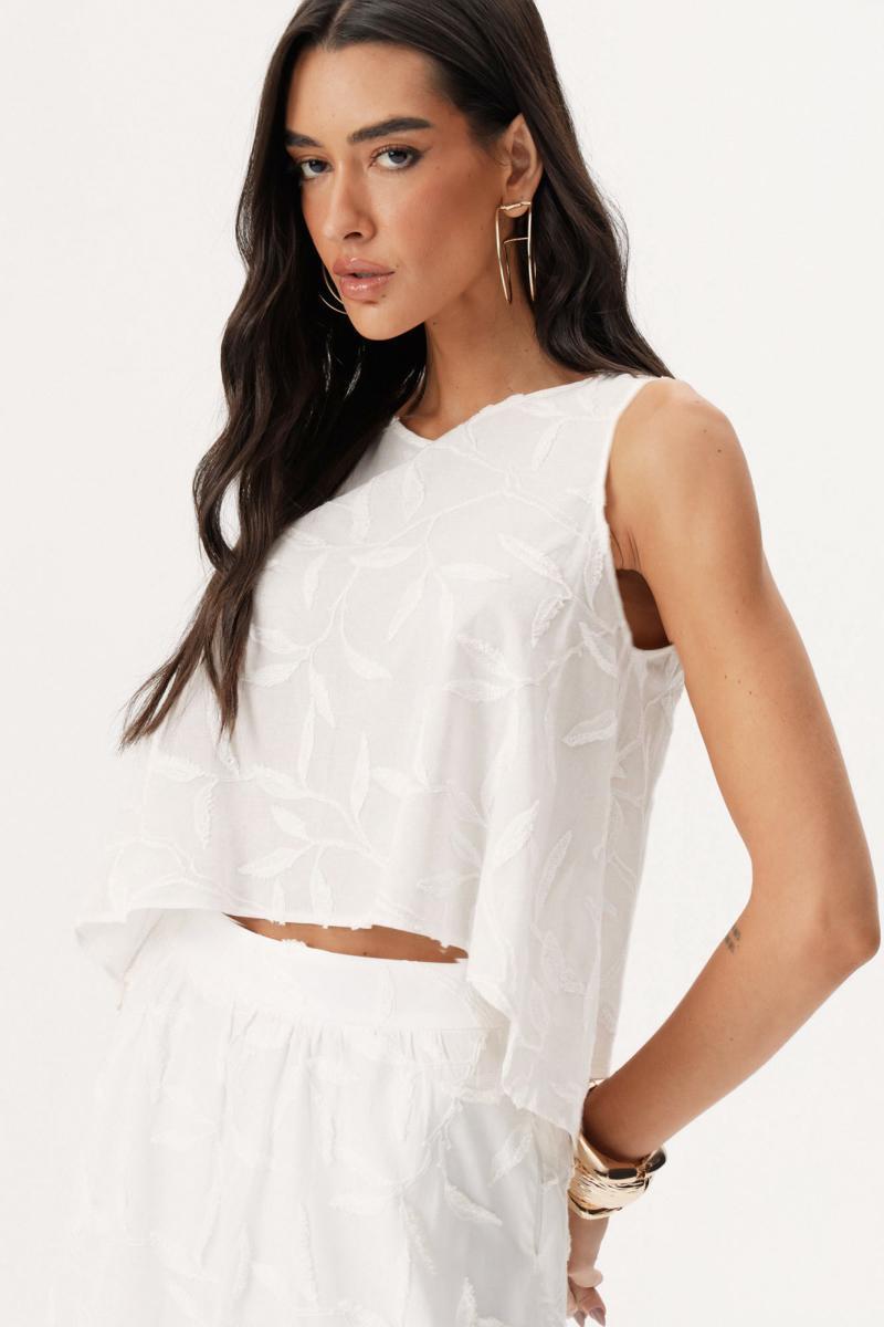 Foto do produto  Regata Fem. Solta Off White