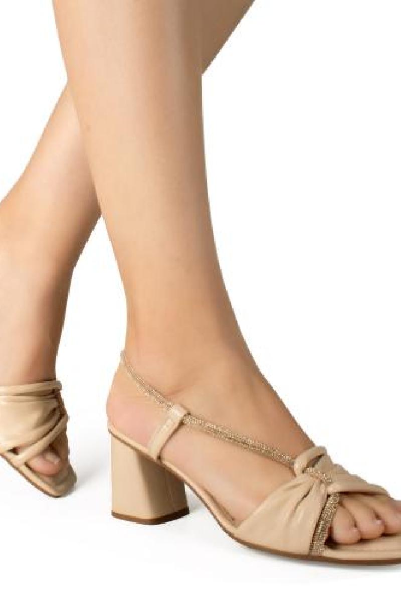 Foto do produto  Sandália Casual Dakota Salto Bloco Brilho Rose