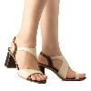 Foto do produto Sandália Casual Dakota Salto Bloco Transpassada Vieri Vanilla