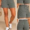 Foto do produto Shorts Lin Sp Cinto  Marrom