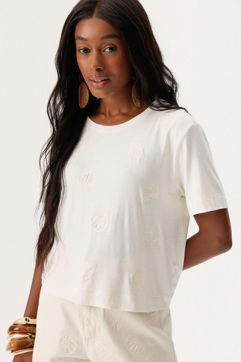 Foto do produto  T-shirt Deliz Estampa Linho