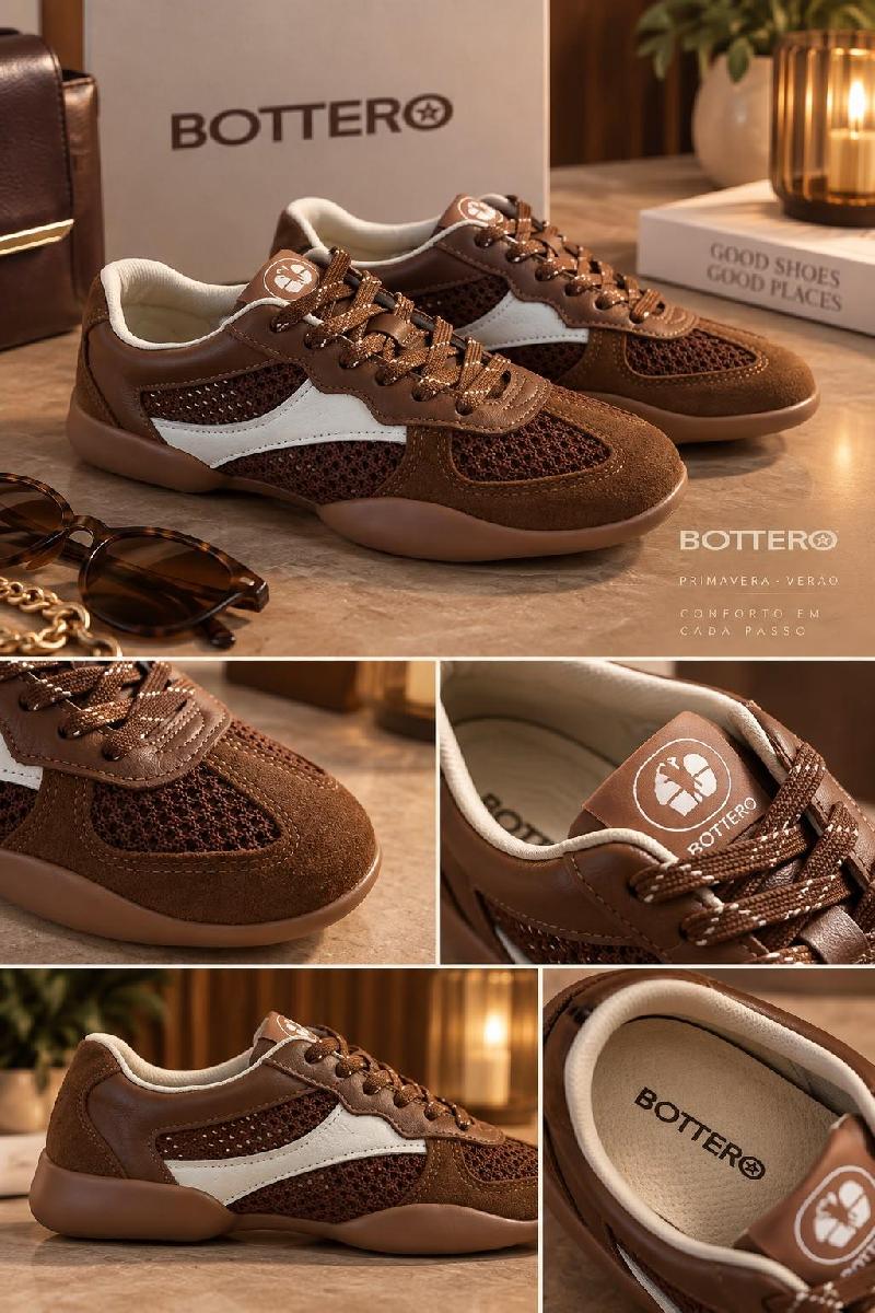 Foto do produto  Tenis Bottero Camurça Telinha Chocolate