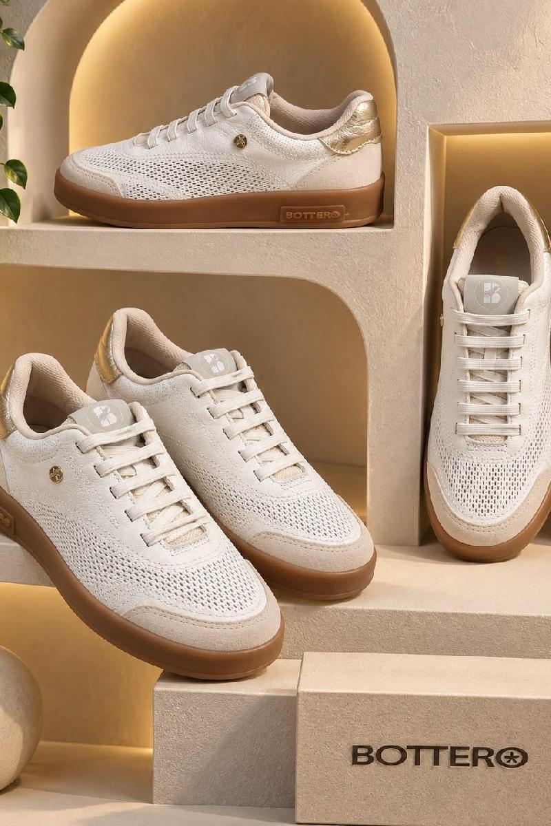 Foto do produto  Tenis Bottero Metalizado Sport Off White