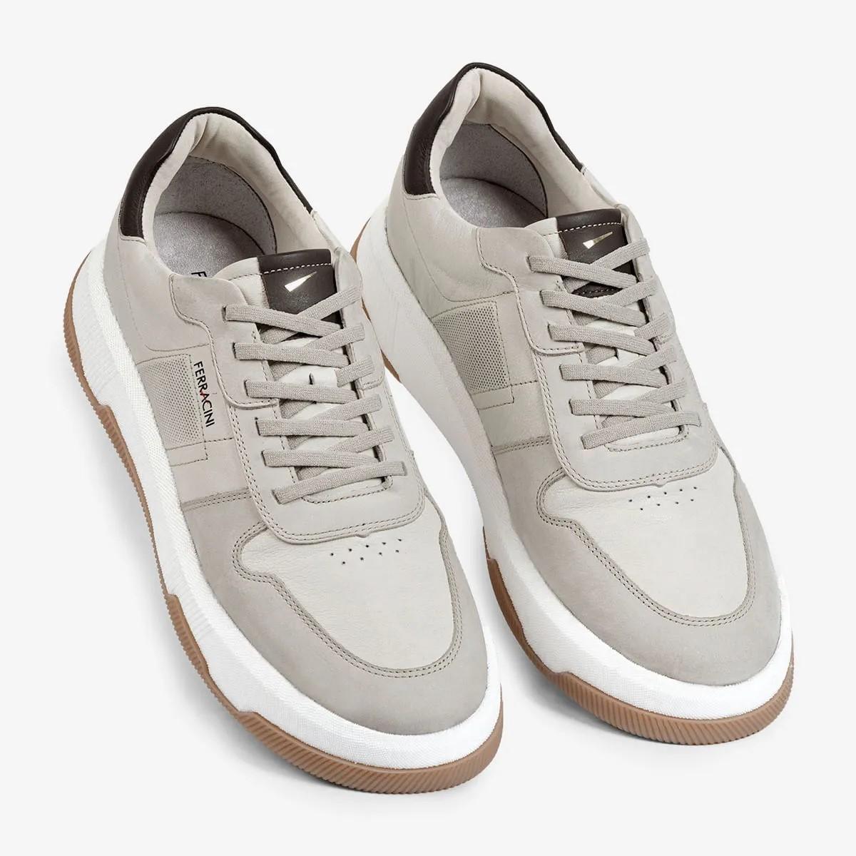 Foto do produto Tênis Ferracini Solado De Borracha Couro Off White