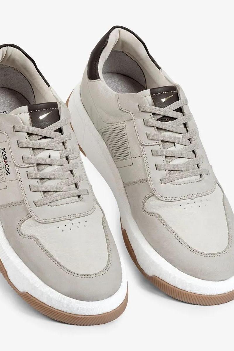 Foto do produto  Tênis Ferracini Solado De Borracha Couro Off White
