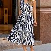 Foto do produto Vestido Bella Vitta  Midi Fluido Azul