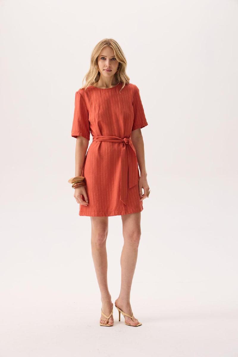 Foto do produto  Vestido Deliz Amarração Curto Rosa Pessego