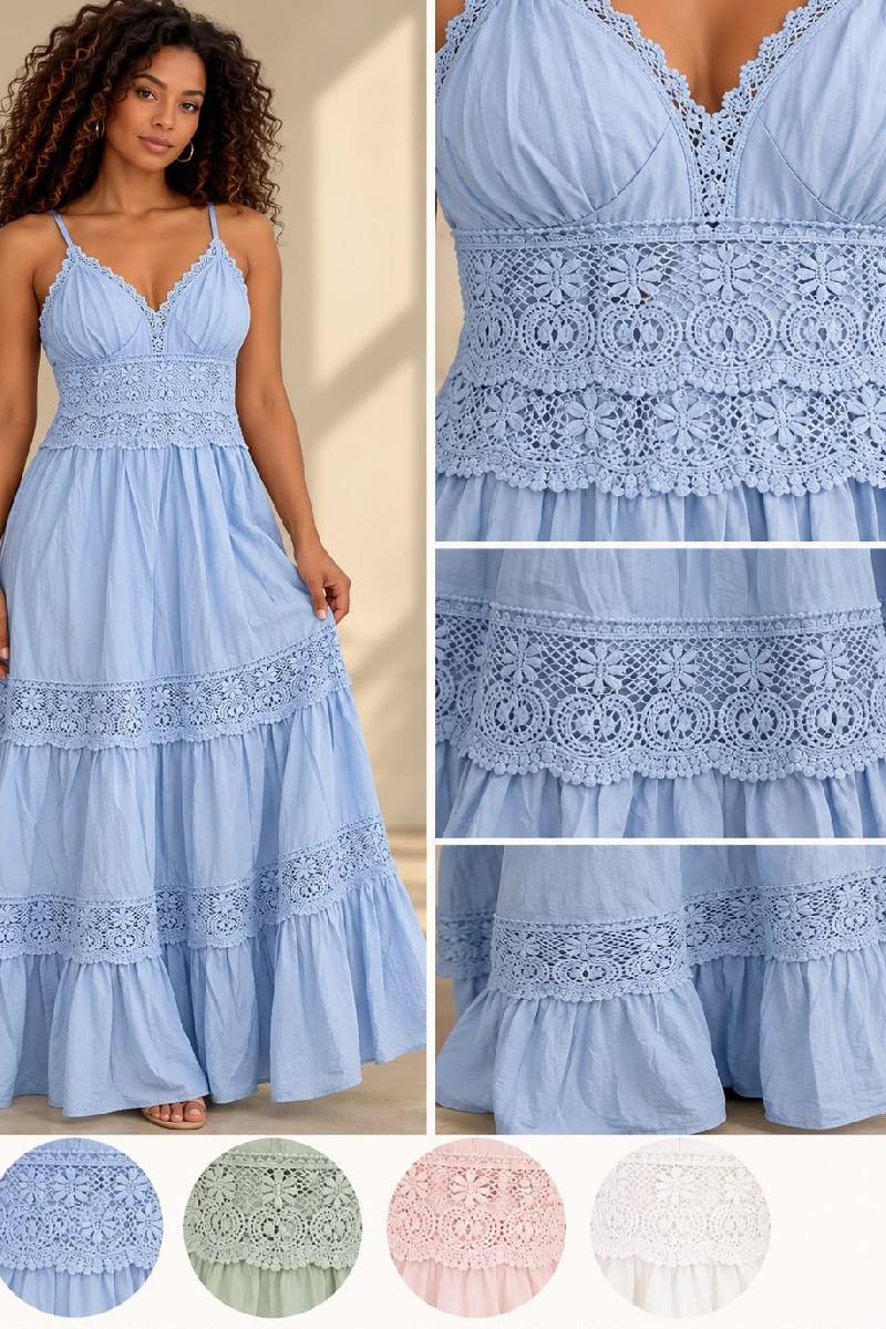 Foto do produto  Vestido Longo Soso Modas Broderi Branco