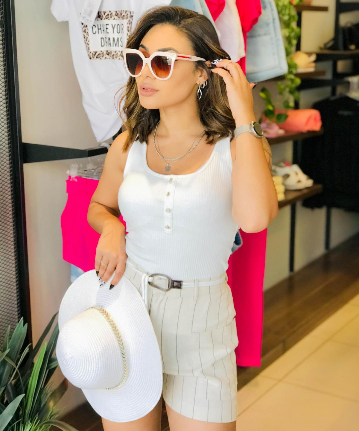 Foto do produto Regata Fem. Deliz Off White