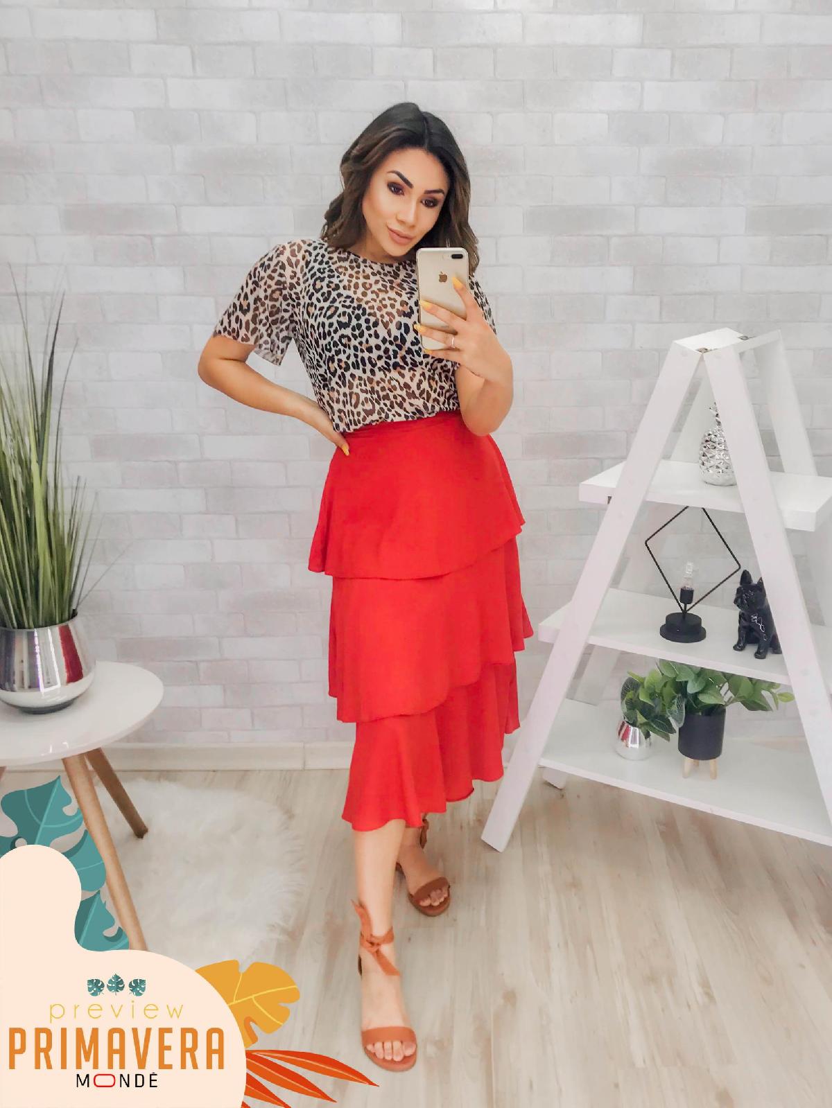 Foto do produto Saia Ali Laranja