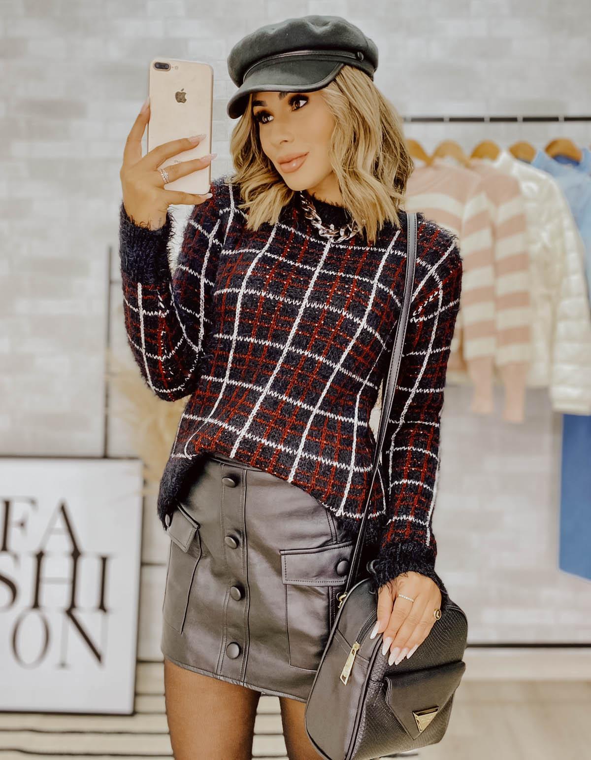 Foto do produto Saia Deliz Rose Preto